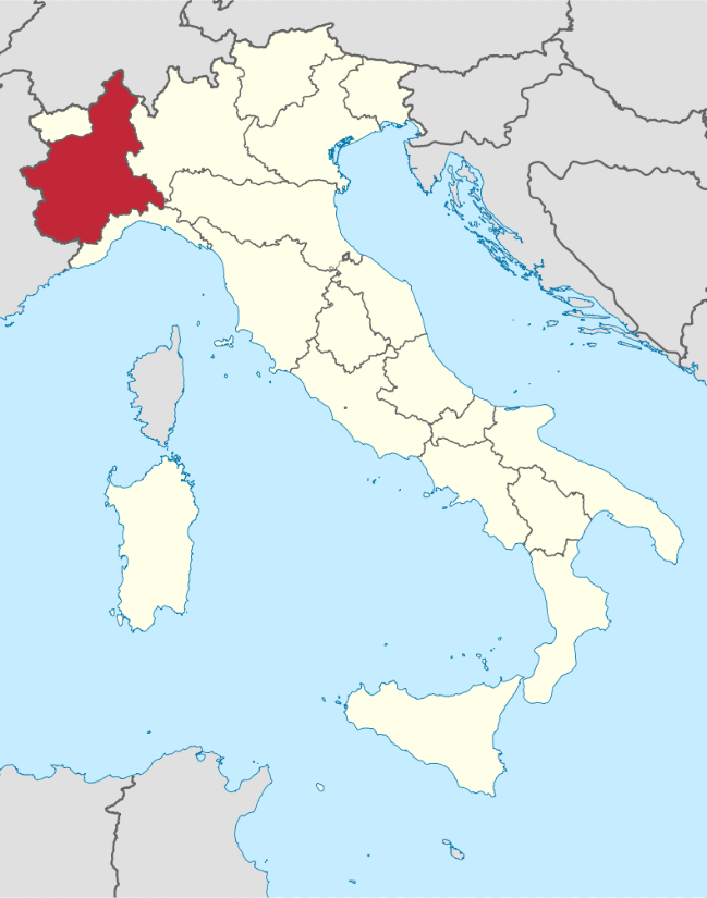 Piedmont wine, food and cultural region of italy